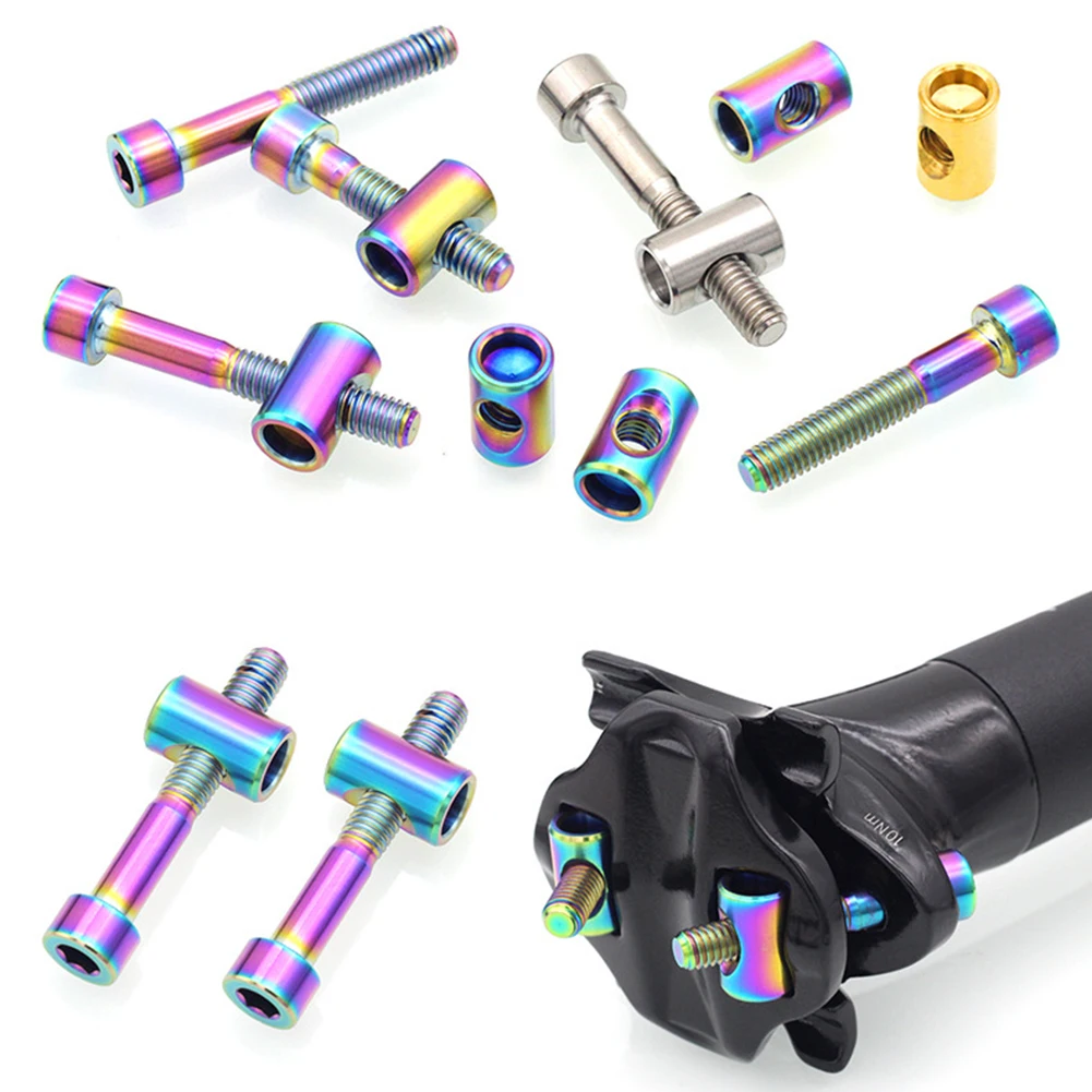 2 комплекта винтов для горного велосипеда крепежный винт из сплава Ti M6x30/35/40