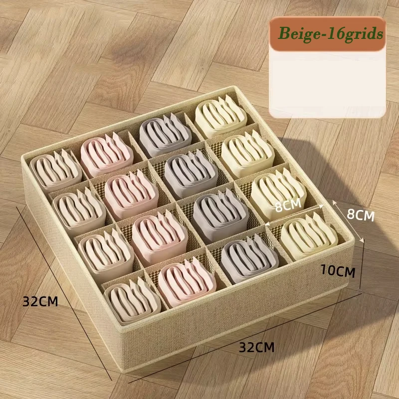 

1 Шт., Большой Вместительный Складной Органайзер Для Нижнего Белья Из Нетканого Материала, Органайзер Для Хранения Носков