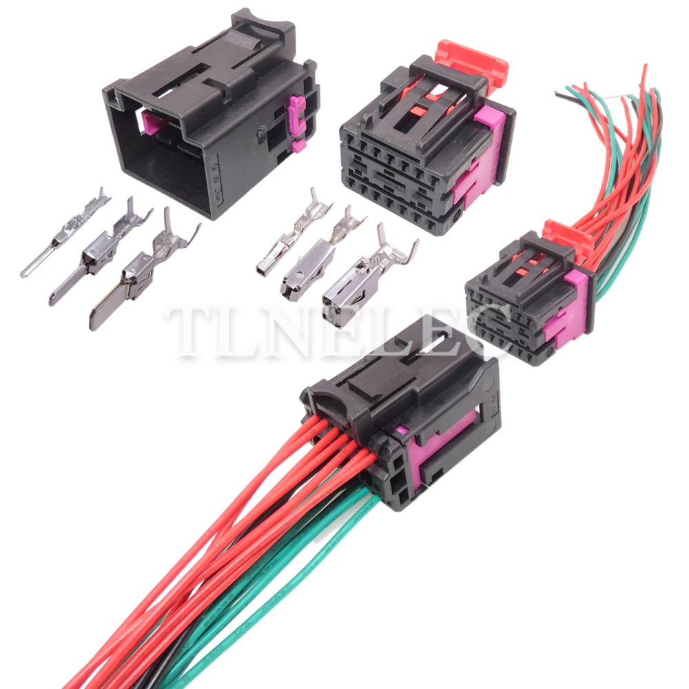 17 Pin Way автомобильный негерметичный разъем с проводами, автомобильные Проводные гнезда для VW Audi 4F0972575 4F0972483