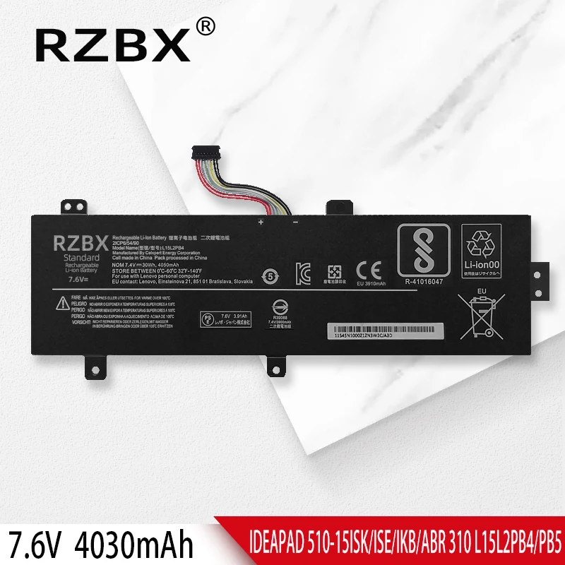 

RZBX L15L2PB4 Laptop Battery For LENOVO IdeaPad 310-15ISK 310-15IKB/15ABR 510-15IKB L15L2PB5 L15M2PB5 L15C2PB5 L15M2PB3 L15C2PB3