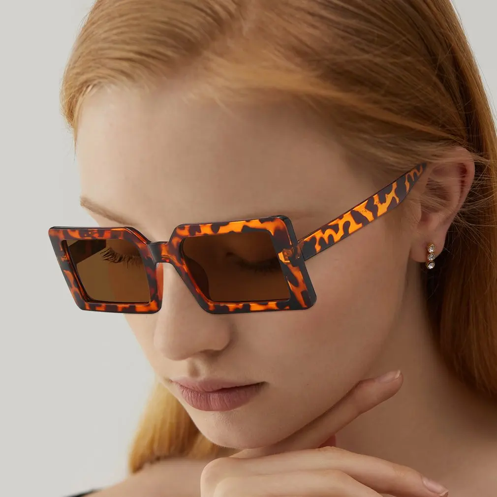 

Sunglasses Vintage Square Sun Glasses Female Eyewear For Women Shades Anti-glare UV400 Rectangle Cycling Glasses