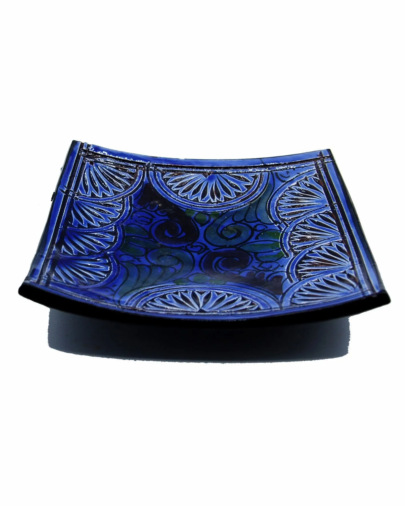 Тарелка для этнических поделок керамическая Терракотовая стена до Марокко 1206190906