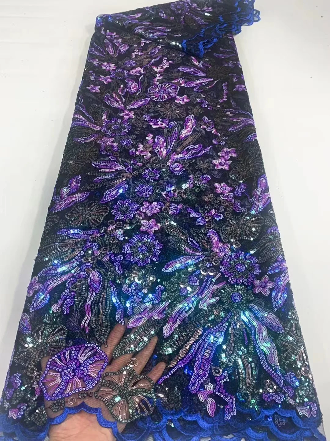 

Luxury african tulle lace fabric high quality embroidered french Net lace 2022 DPS1-22