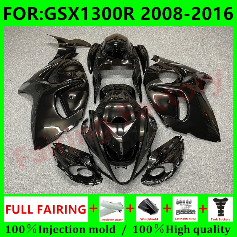 

Комплект обтекателей для GSXR1300 HAYABUSA 2008 2009 2010 2011 2012 2013 GSX1300R GSXR 1300 2014 2015 2016 2017 2018 черного цвета