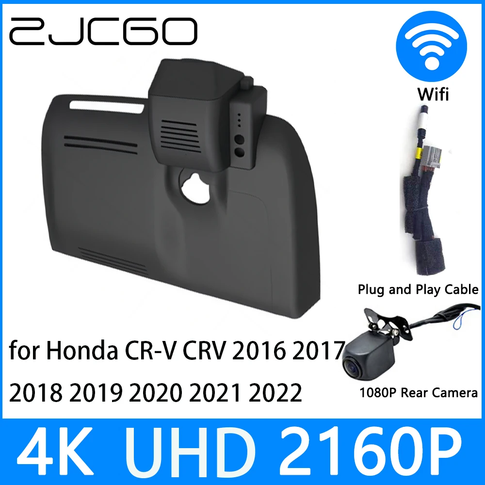 ZJCGO Dash Cam 4K UHD 2160P Car Video Recorder DVR Night Vision for Honda CR-V CRV 2016 2017 2018 2019 2020 2021 2022