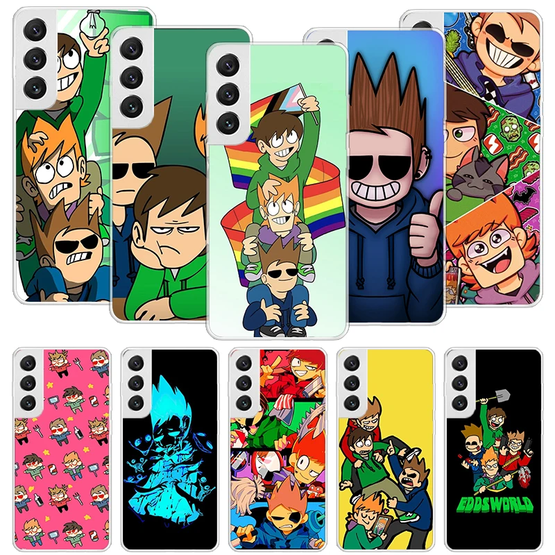 Фото Чехол для телефона с рисунком аниме Eddsworld для Samsung Galaxy S26 Ultra S23 S24 S25 Edge S20 FE S21 S22 Plus, мягкий чехол с принтом №1