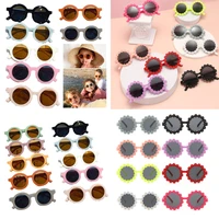 new kids sunglasses children round flower sunglasses girls boys baby sport shades glasses uv400 outdoor sun protection eyewear