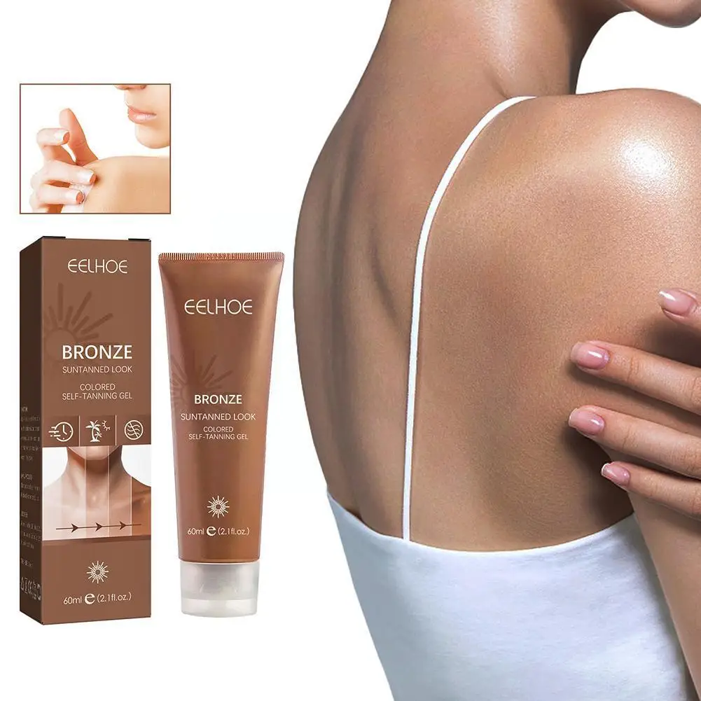 

Автозагар 60 мл, фотозагар для лица и тела, органический загар без солнца, бронзер, стойкий, быстро окрашивающий телефон, Q3N6