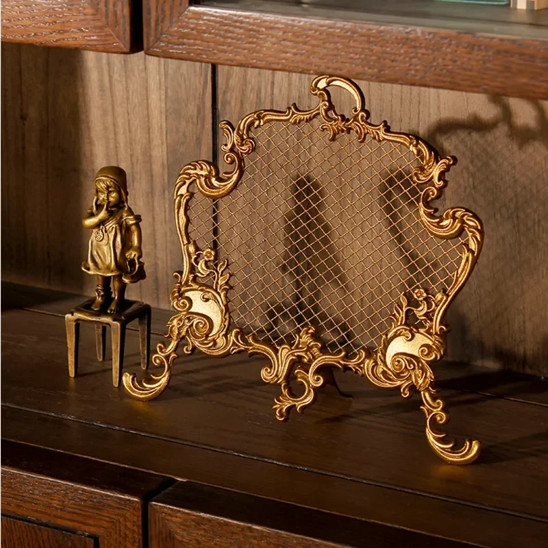 Французская ретро латунная стойка для ювелирных изделий креативная сетка