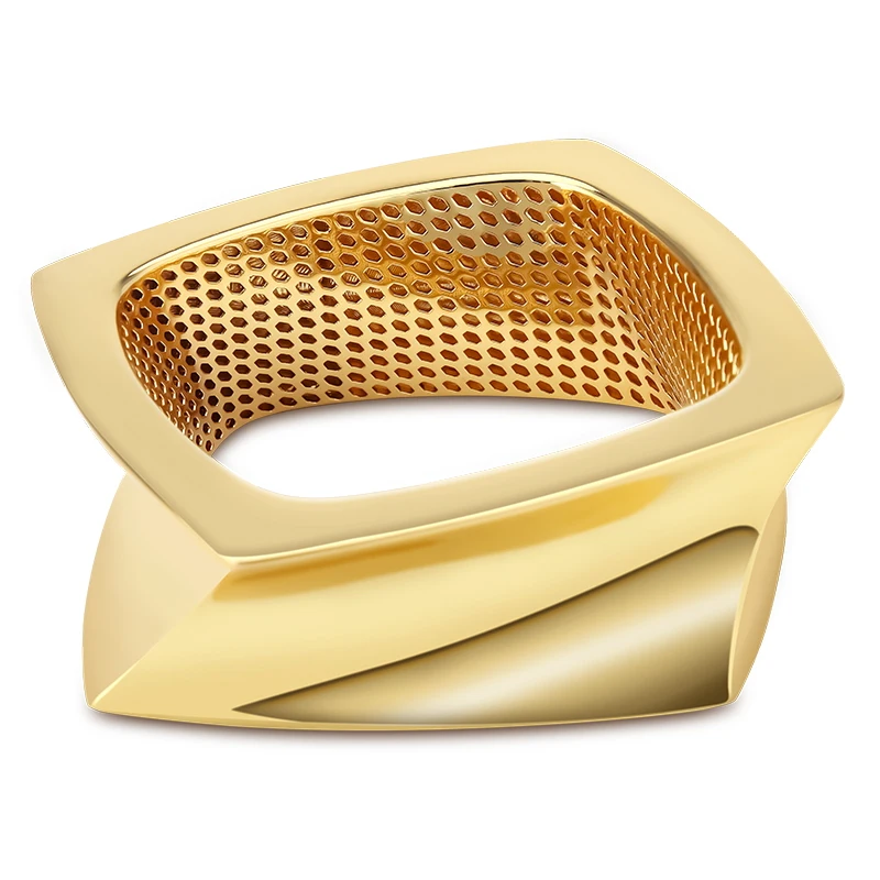 Золотистый женский браслет неправильной формы IVOG модные ювелирные изделия из