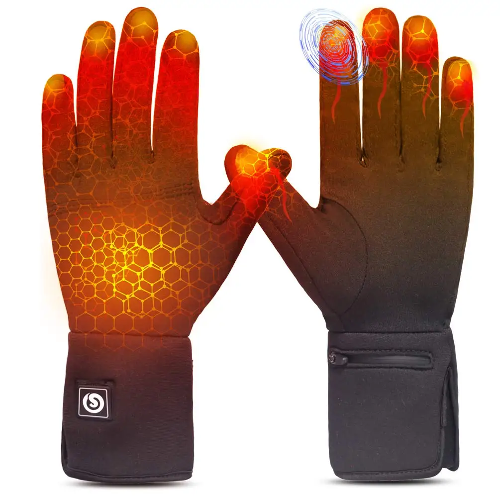 Heated Glove for Men Women,Rechargeable Electric Battery Heating Riding Ski Snowboarding Hiking Cycling Hunting Thin Gloves