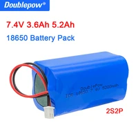 original doublepow 18650 lithium battery 7 4v 36005200mah rechargeable battery packs megaphone speaker protection board