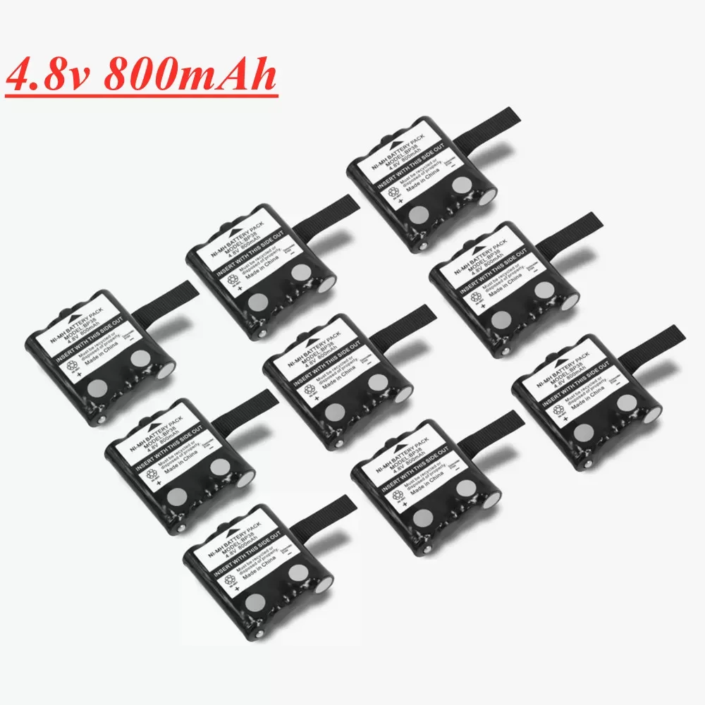 

NEW 4.8v NI-MH Rechargeable Battery For Uniden Radio BP-38 BP-39 BP-40 BT-1013 4.8V 800mAh For MOTOROLA TLKR T4 T5 T6 T7 T8 Cord