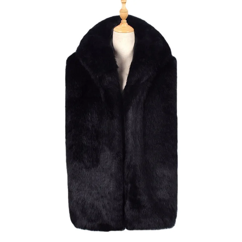 PFHQ осенне-зимний мужской жилет из искусственного меха без рукавов однотонный 2024