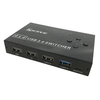 4 port usb3 0 sharer switch usb kvm switcher with controller pc sharing splitter for keyboard mouse printer