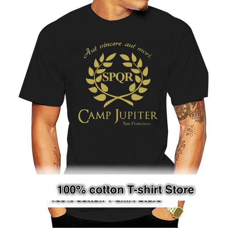 CAMP HALF-BLOOD Branches T-Shirt CAMP JUPITER SPQR Purple Sci-Fi Percy Jackson Cotton Harajuku Men Tops Tee Shirt