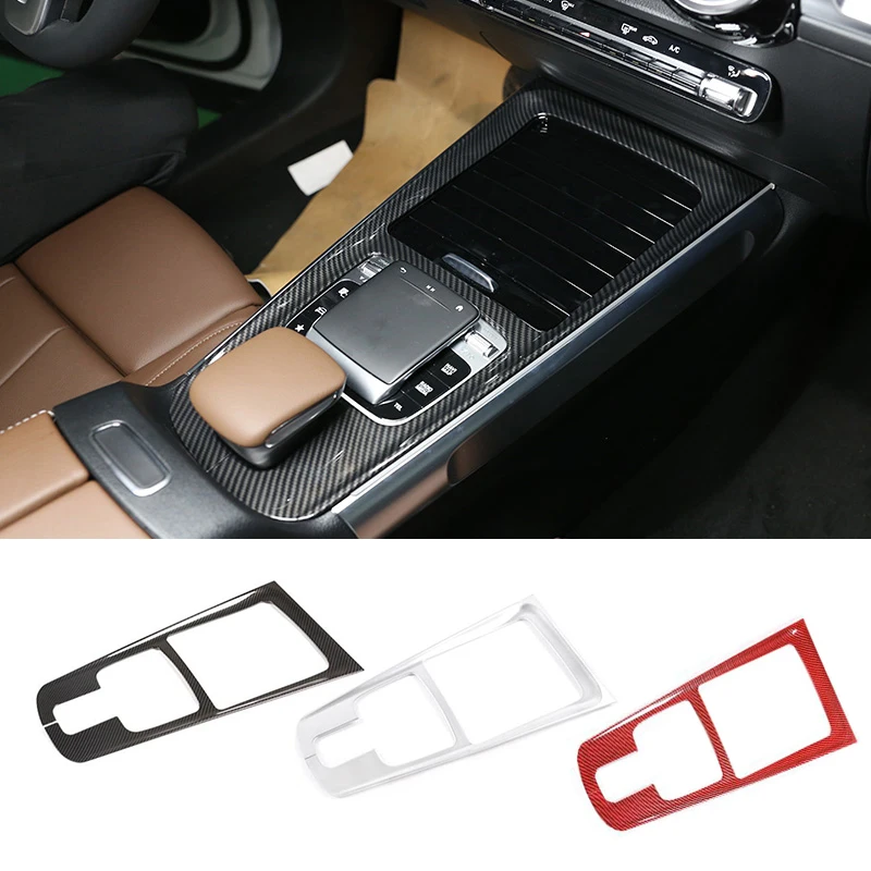 Car Center Gear Shift Panel Cover Shift Lever Panel Trim Cover Cup Holder Panel For Mercedes-Benz B GLB Class 2020
