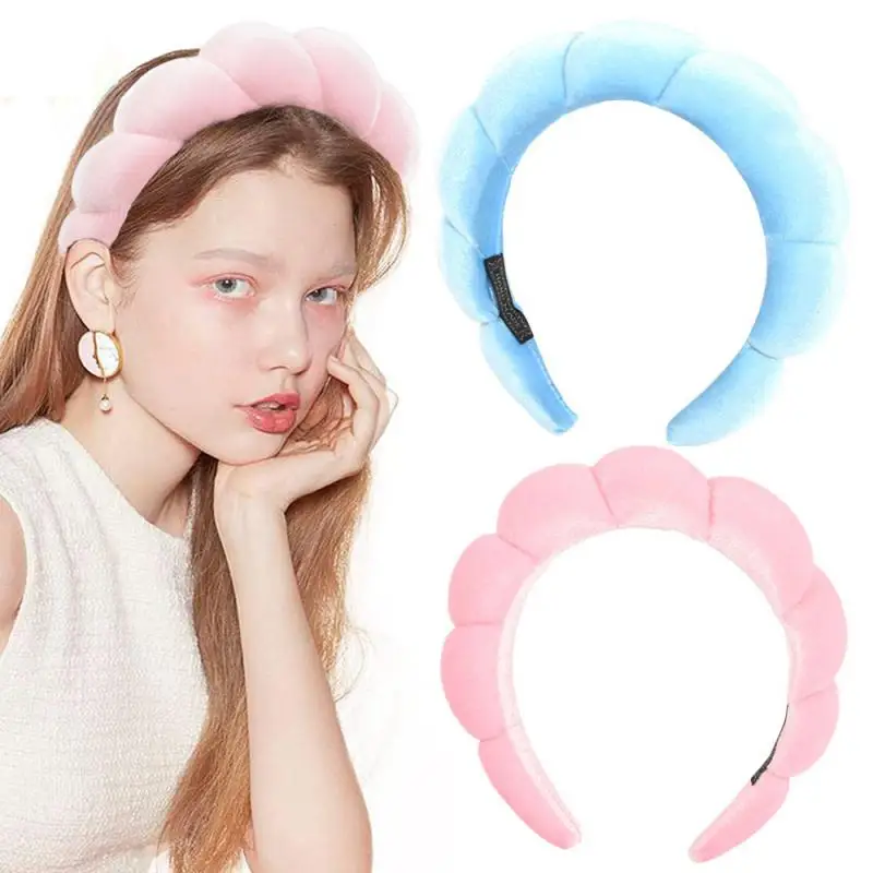 

Towel Headband Color Sponge Hairband Spa Headbands Spa Retro Hair Bands Soft Hairband Headwear Hair Accessories