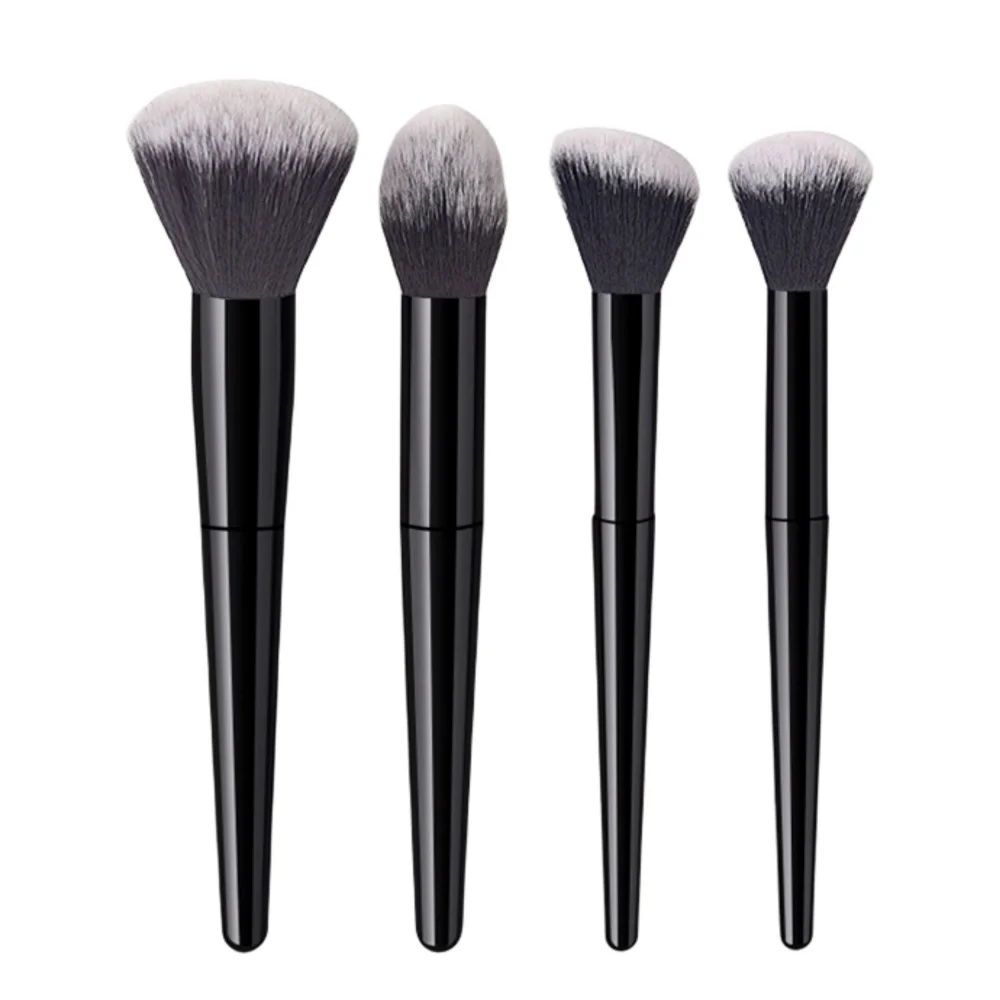 Набор кистей для макияжа 14 шт. черные веерообразные кисти румян и консилера