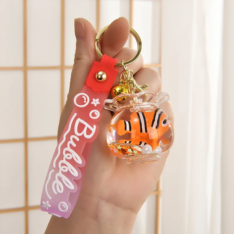 Брелок мультяшный в Oild с плавающей планкой брелок для девушки сумки подвески