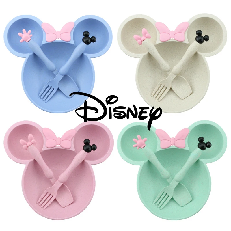 Набор детской посуды из пшеничной соломы Disney посуда &quotМикки-Маус&quot тарелка