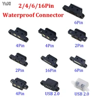 5pcs waterproof power plug dock smt dip female type c usb with screw hole connector charging socket port usb 2 0 socket jack