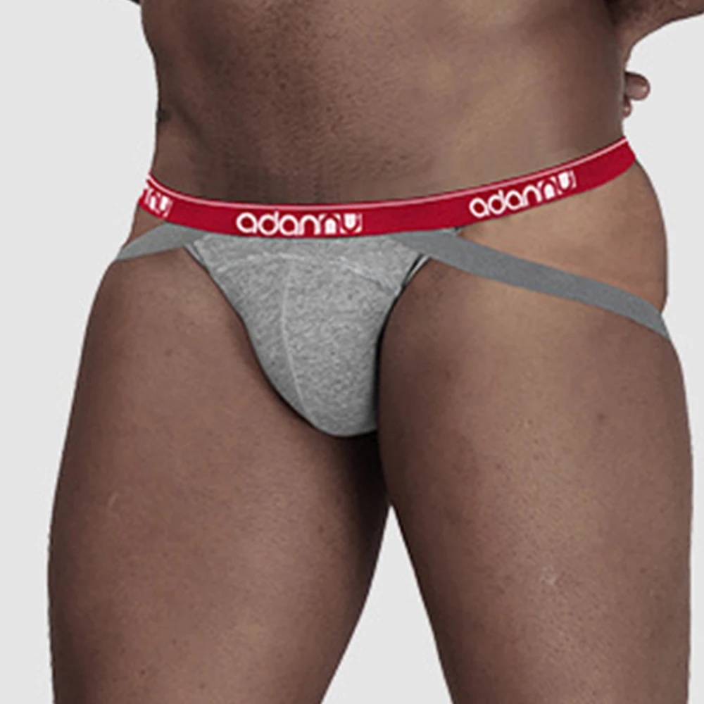 

Open Back Underwear Men Sexy Jock Strap Briefs Double Ting G-string Thongs Male Sport Underpants Male Breathable Underwear