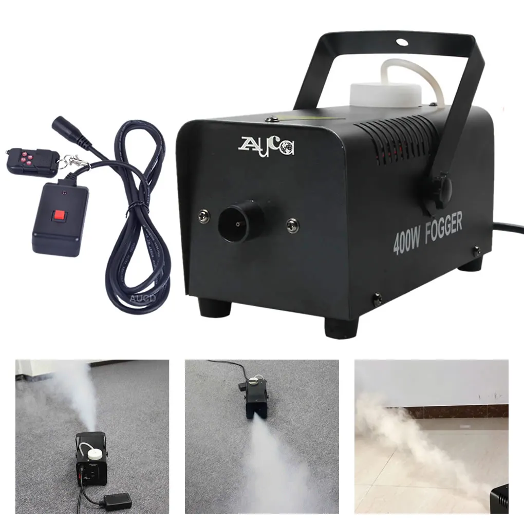 

2in1 Remote Control 90-240V 400W Temperature Disinfectant Sterilization Fogger Disco Bar Party DJ Show Fog Smoke Machine Sprayer