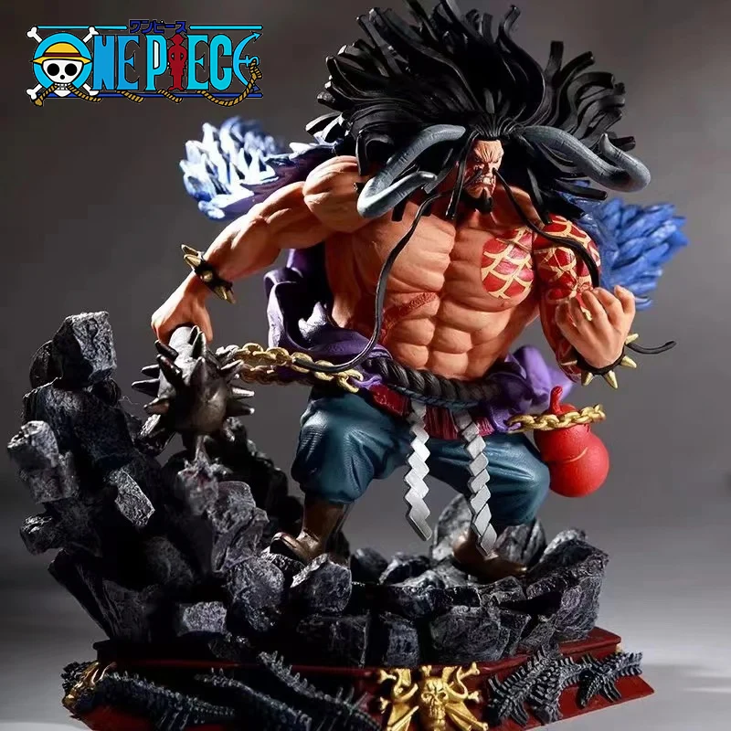 

Anime ONE PIECE Toy Beasts Pirates GK Battle Kaido Action Figure PVC Excellent Model Kaizokudan Figurine Big Collections Gift