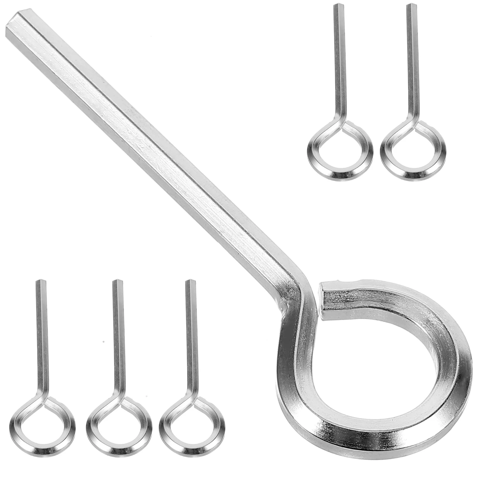 

6 pcs Metal Hex Wrench Hex Door Key Standard Hex Wrench Small Hex Key for Home