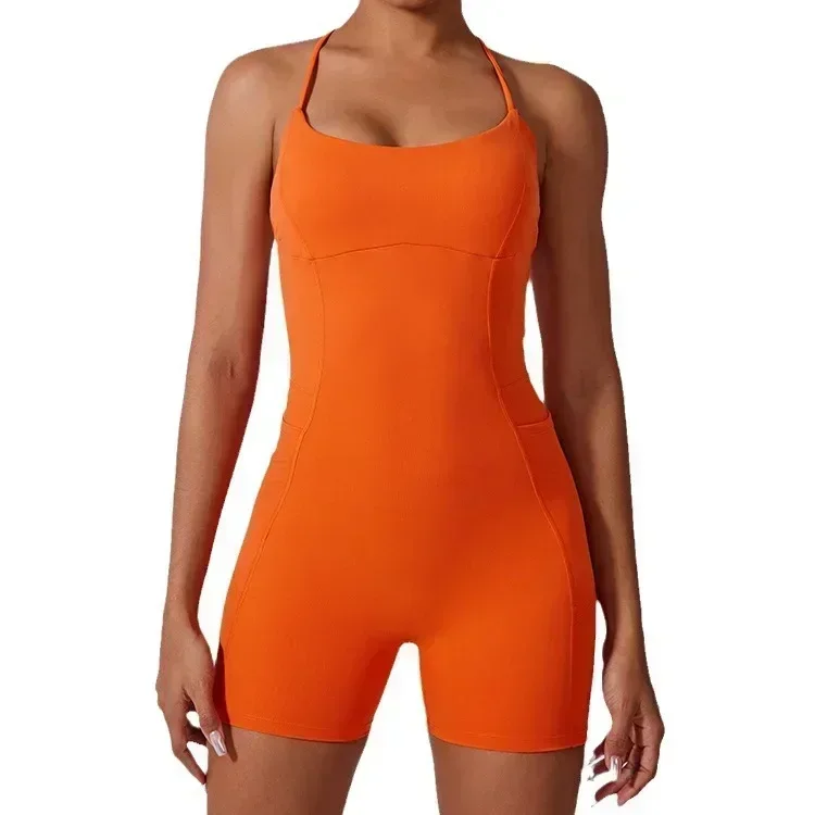 Бесшовные комбинезоны для йоги спортивные шорты фитнеса подтяжки бедер цельные