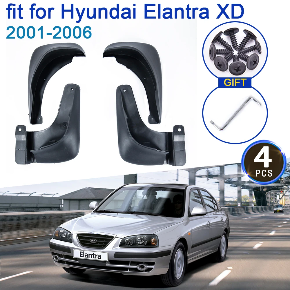 Автомобильный брызговик 3-го поколения для Hyundai Elantra 2001-2006 (XD) 4 шт. аксессуары