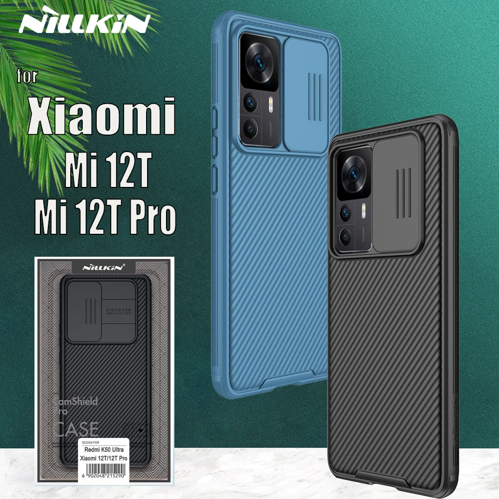 

for Xiaomi Mi 12T Pro 5G Case Nillkin Slide Camera Protection Lens Protect Privacy Shockproof Hard PC Cover for Xiaomi 12 T M12T