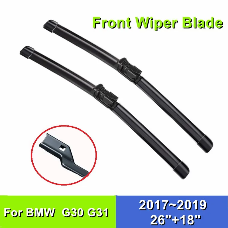 

Front Wiper Blade For BMW 5 Series G30 G31 26"+18" Car Windshield Windscreen 2017 2018 2019