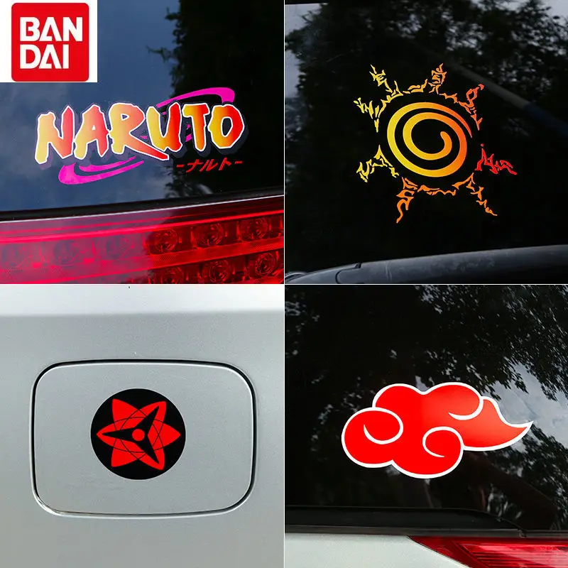 

Светоотражающие автомобильные аниме наклейки «Наруто», декоративные наклейки для электрического мотоцикла с логотипом удзумаки Наруто Ко...