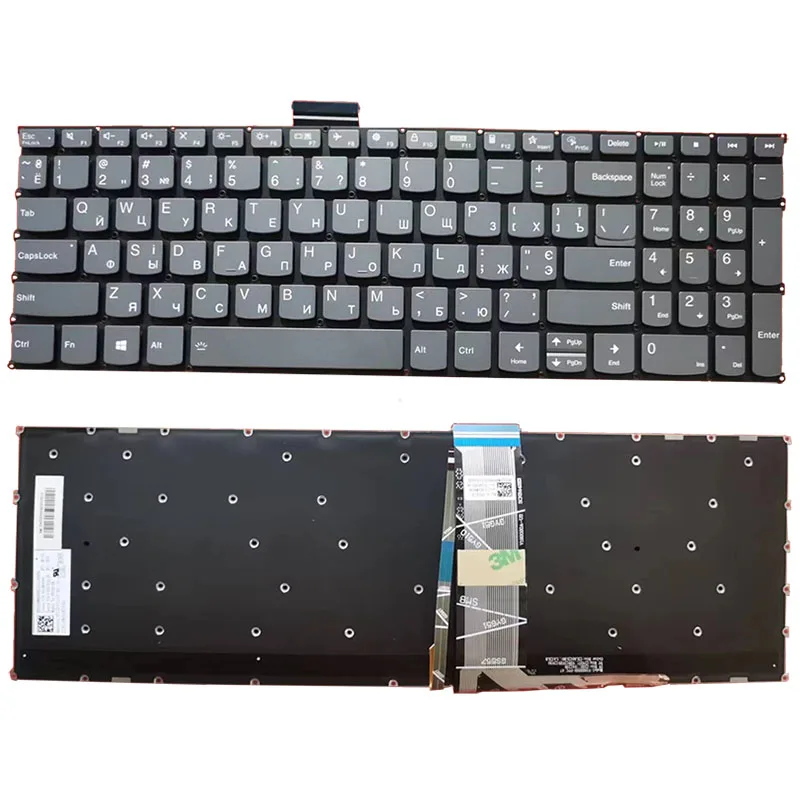 

New Russian For Lenovo IdeaPad 3 15alc6 ,3 15itl6 ,3 15ada6 ,3 17alc6 ,3 17itl6 Backlit Laptop Keyboard Light