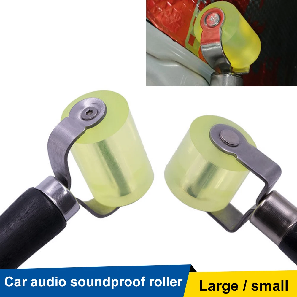

30/50mm Car Soundproofing Pressure Roller Tool Sound Deadening Tool Application Rubber Roller Black Useful Durable Accessories
