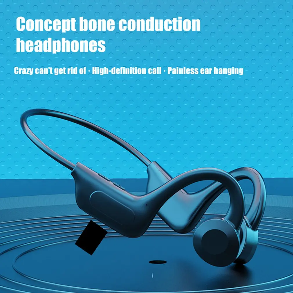Хит продаж 2022, водонепроницаемые наушники Bluetooth с костной проводимостью, спортивные наушники, беспроводная гарнитура с микрофоном и ушным крючком, TWS, бас, Hi-Fi, стерео