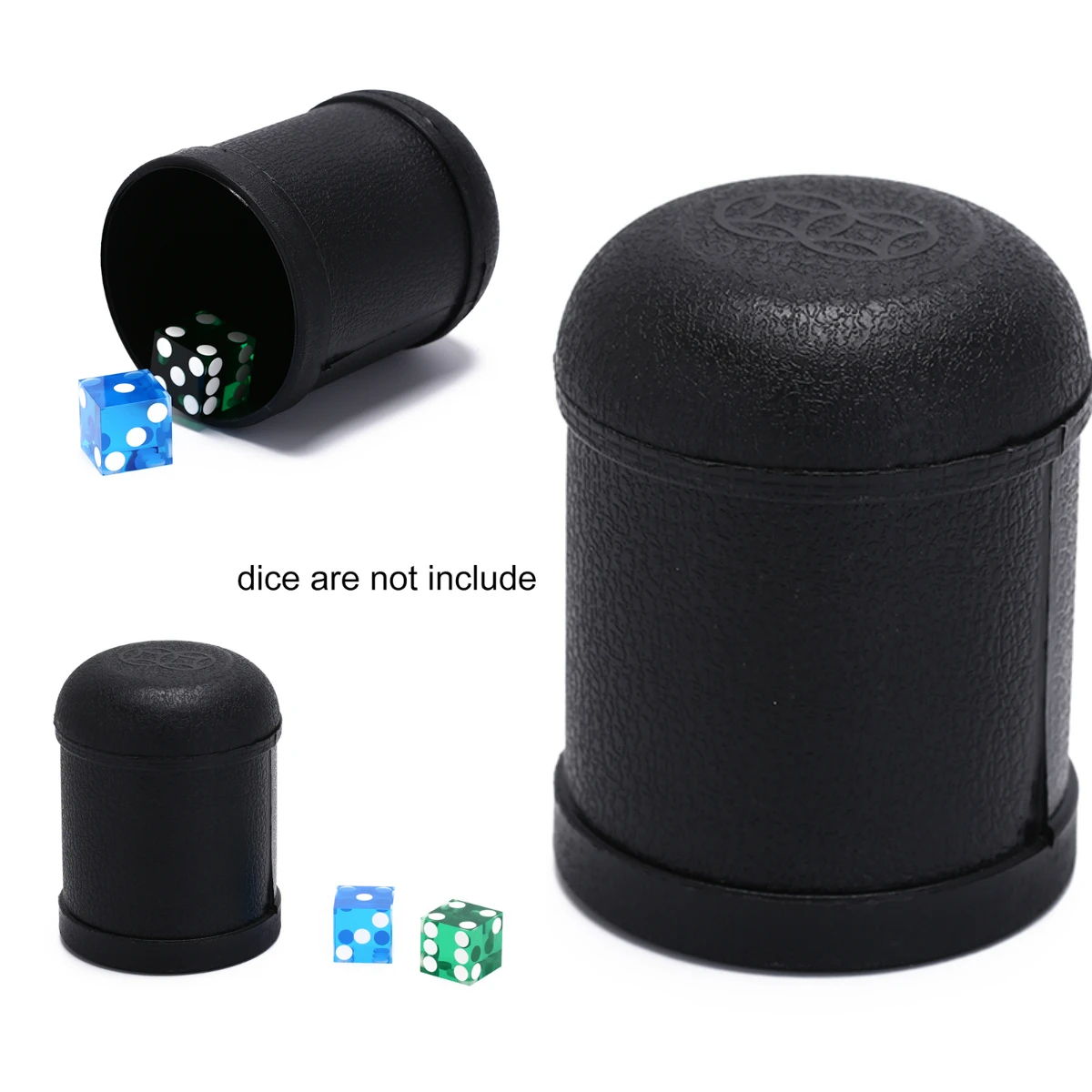 

1pc KTV Pub Casino Party Game Dice Cup Plastic Black Game Toy Plastic Dice Cup Shaking Cup 7.5cm*10cm