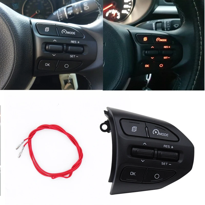 

Steering Wheel Button Switch for KIA K2 RIO 2017-2019 RIO X LINE Bluetooth Cruise Control 96720G6010