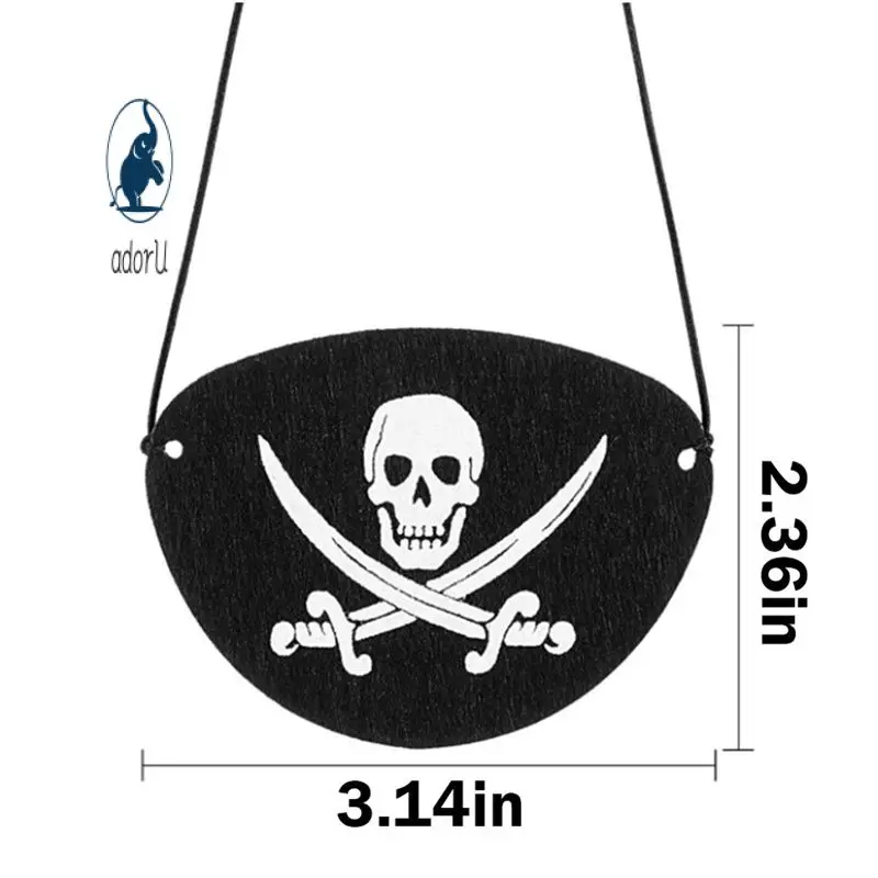 

Cosplay Pirate Eye Patch Unique Design Great For Halloween Parties Pirate Blindfold Cosplay Props Interesting Wholesale Price