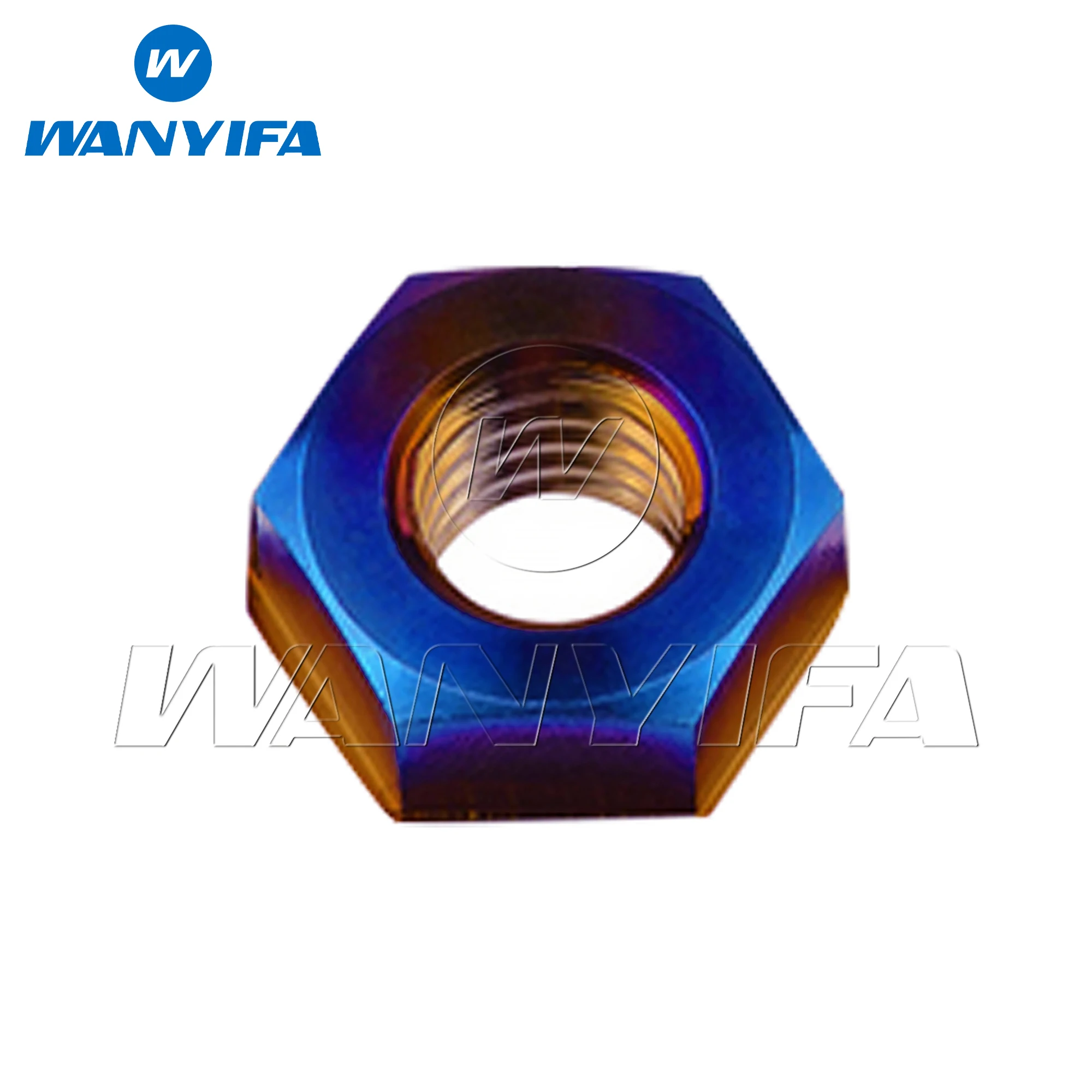 

Титановая гайка Wanyifa M4 M5 M6 M8, шестигранные гайки для велосипеда, мотоцикла, автомобиля, лодки, болта, крепеж из титанового сплава