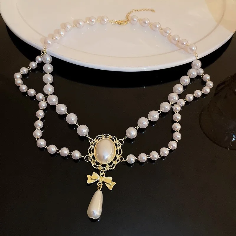 

Многослойное ожерелье для женщин из нержавеющей стали с покрытием из 18-каратного золота из поливинилхлорида и натурального зеленого кристалла, ювелирные изделия