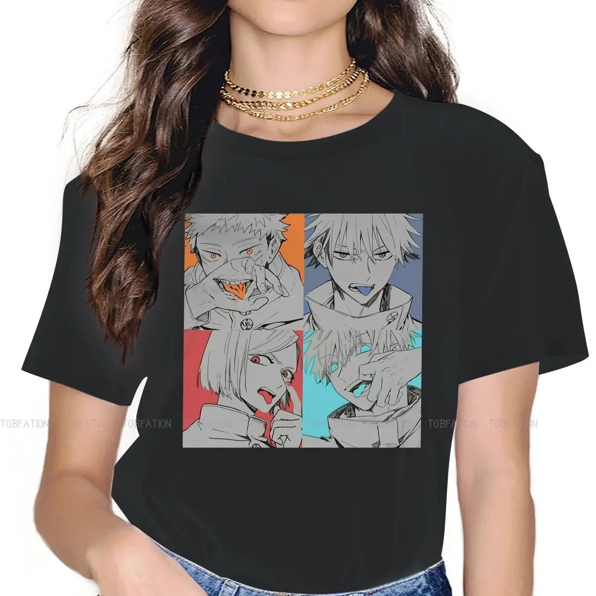 

Футболка женская с круглым вырезом, 4XL