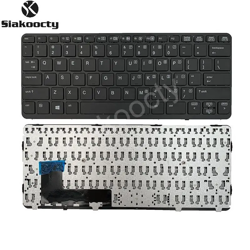 Siakoocty new For HP Elitebook 820 G1 820 G2 Keyboard US 730541-001 No backlit No point
