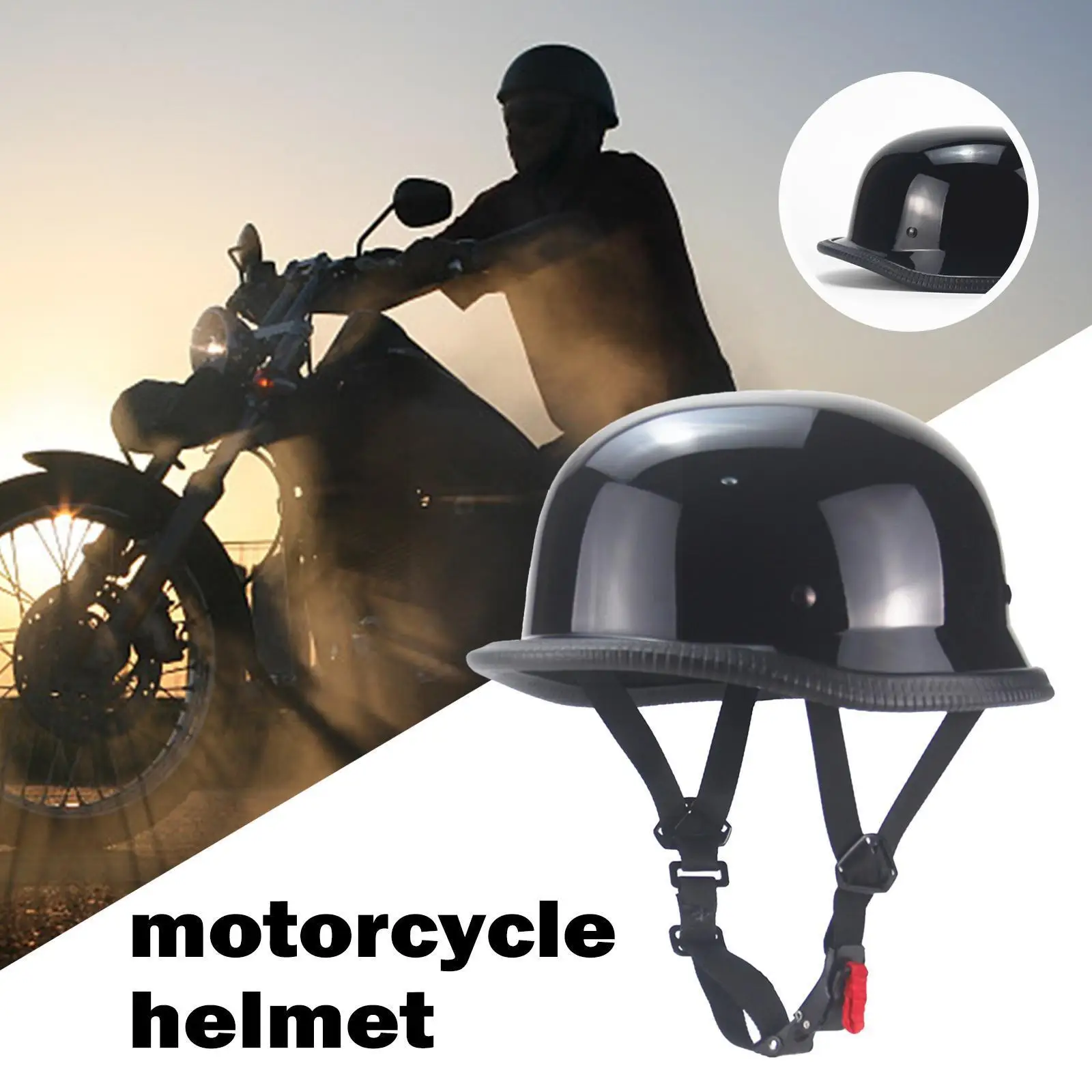 

Мотошлем I8j4, полулицевой винтажный немецкий мужской мотоциклетный шлем, защитная Экипировка