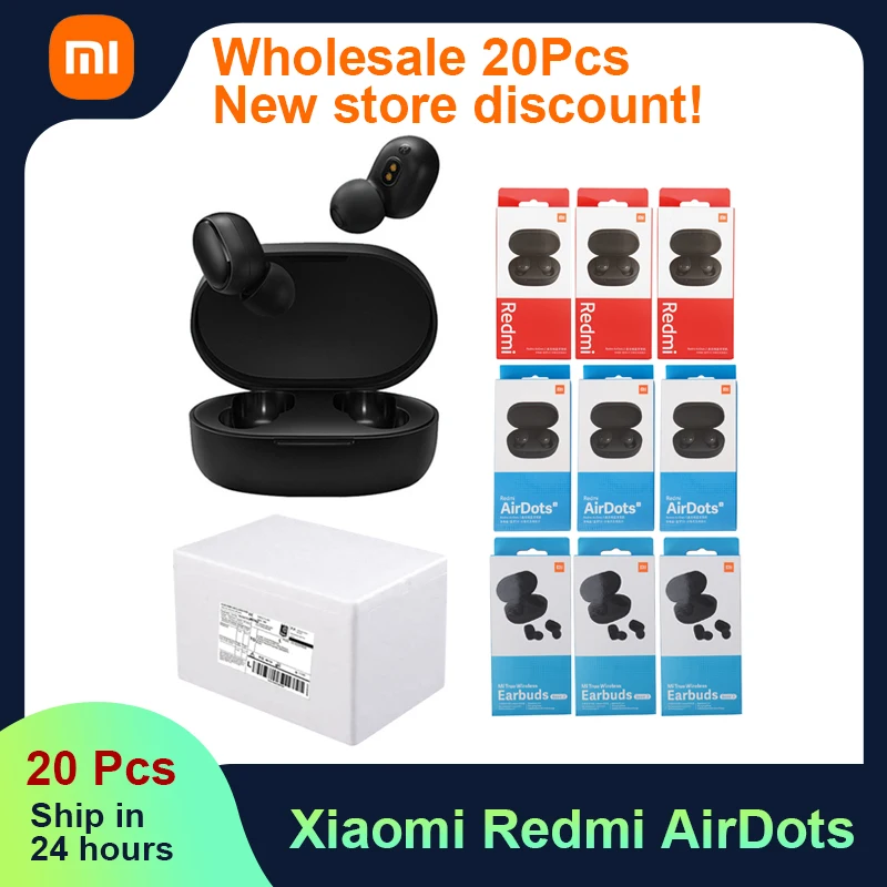 

20 шт., беспроводные Bluetooth-наушники Xiaomi Redmi Airdots
