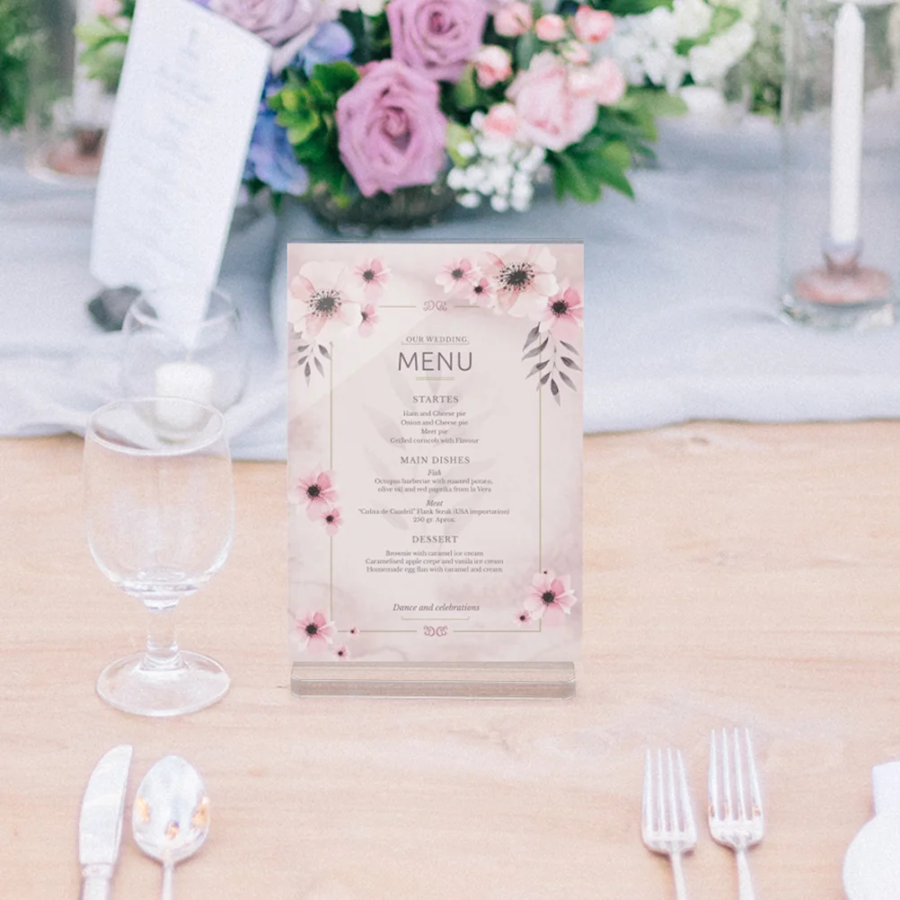 4 шт. подставка для дисплея держатель таблички меню настольная стойка хранения