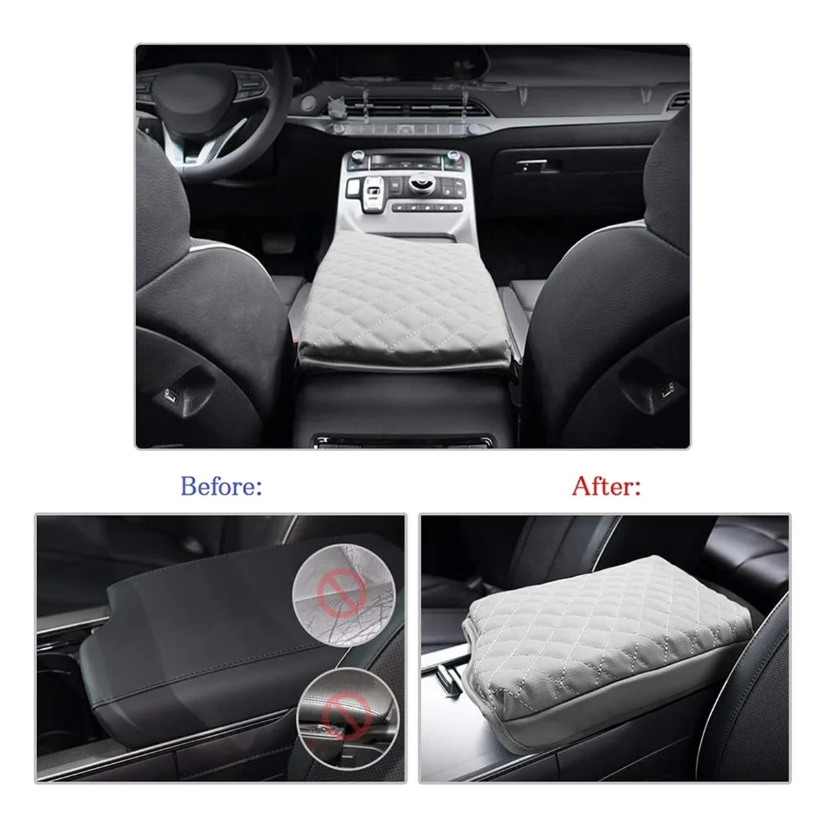 Чехол для подлокотника центральной консоли Hyundai Palisade 2019 2020 2021