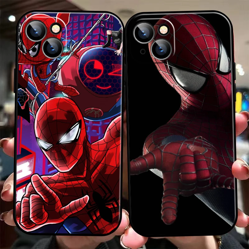 

Marvel Trendy People Phone Case For iPhone 11 13 12 Pro Max 12 13 Mini X XS XR MAX 5 6 7 8 Plus Back Coque Silicone Cover Black